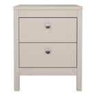 Rowan 2 Drawer Bedside Table-Cashmere - FurniComp
