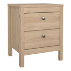Rowan 2 Drawer Bedside Table-Jackson Hickory Oak - FurniComp