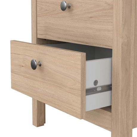 Rowan 2 Drawer Bedside Table-Jackson Hickory Oak - FurniComp