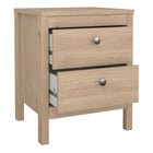 Rowan 2 Drawer Bedside Table-Jackson Hickory Oak - FurniComp