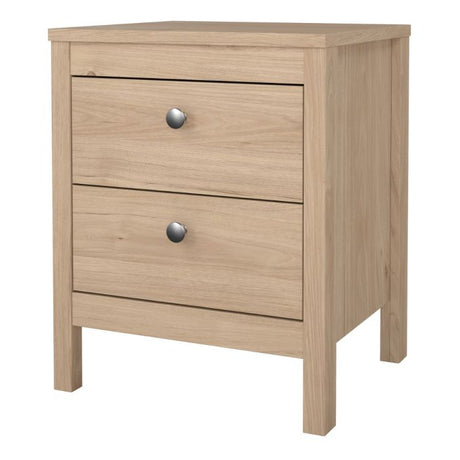 Rowan 2 Drawer Bedside Table-Jackson Hickory Oak - FurniComp
