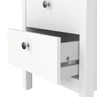 Rowan 2 Drawer Bedside Table-White - FurniComp