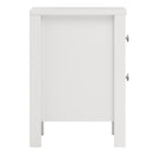 Rowan 2 Drawer Bedside Table-White - FurniComp