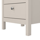 Rowan 3 Drawer Bedside Table-Cashmere - FurniComp