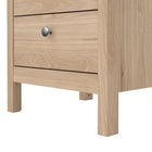 Rowan 3 Drawer Bedside Table-Jackson Hickory Oak - FurniComp