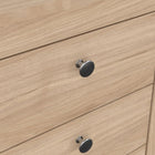 Rowan 3 Drawer Bedside Table-Jackson Hickory Oak - FurniComp