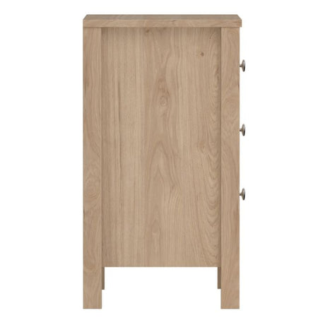 Rowan 3 Drawer Bedside Table-Jackson Hickory Oak - FurniComp