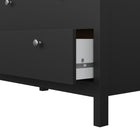 Rowan 80cm 3 Drawer Chest of Drawers - Black - FurniComp