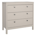 Rowan 80cm 3 Drawer Chest of Drawers - Cashmere - FurniComp