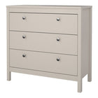 Rowan 80cm 3 Drawer Chest of Drawers - Cashmere - FurniComp