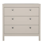 Rowan 80cm 3 Drawer Chest of Drawers - Cashmere - FurniComp