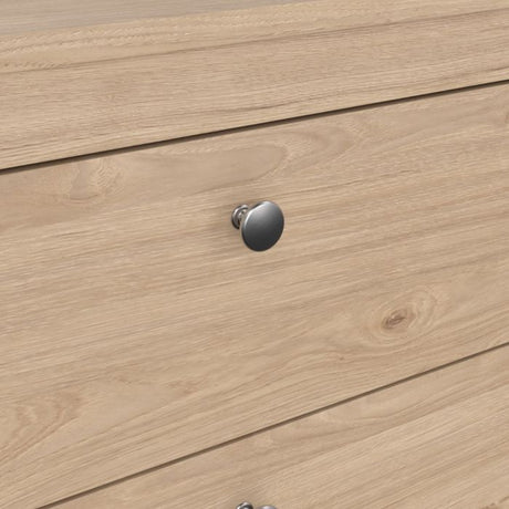 Rowan 80cm 3 Drawer Chest of Drawers - Jackson Hickory Oak - FurniComp