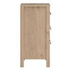 Rowan 80cm 3 Drawer Chest of Drawers - Jackson Hickory Oak - FurniComp