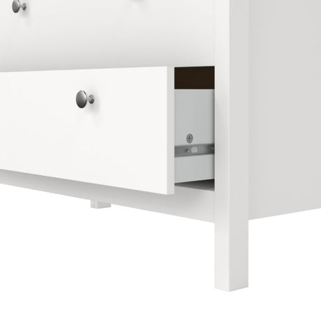 Rowan 80cm 3 Drawer Chest of Drawers - White - FurniComp
