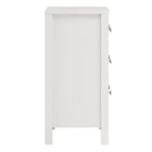 Rowan 80cm 3 Drawer Chest of Drawers - White - FurniComp