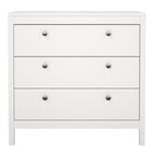 Rowan 80cm 3 Drawer Chest of Drawers - White - FurniComp