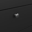 Rowan 80cm 5 Drawer Chest of Drawer-Black - FurniComp