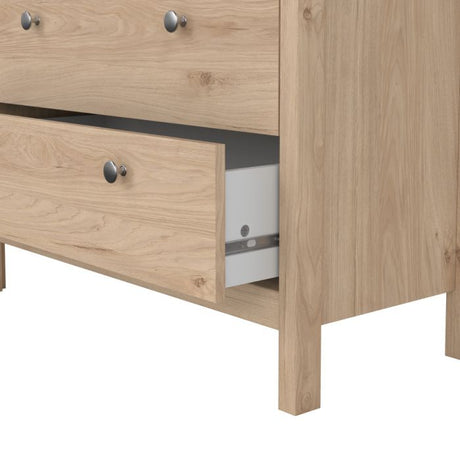 Rowan 80cm 5 Drawer Chest of Drawer-Jackson Hickory Oak - FurniComp