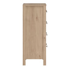 Rowan 80cm 5 Drawer Chest of Drawer-Jackson Hickory Oak - FurniComp