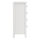 Rowan 80cm 5 Drawer Chest of Drawer-White - FurniComp