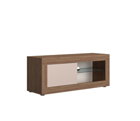 Selene 1 Door Cashmere & Mercure Oak TV Unit - FurniComp