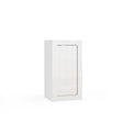 Selene 1 Door White Gloss Bathroom Storage Cabinet - FurniComp