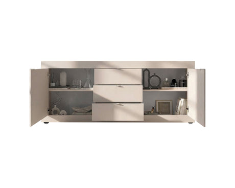 Selene 2 Door 3 Drawer Cashmere Sideboard - FurniComp