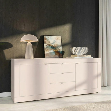 Selene 2 Door 3 Drawer Cashmere Sideboard - FurniComp