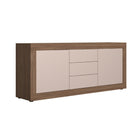 Selene 2 Door 3 Drawer Cashmere & Mercure Oak Sideboard - FurniComp
