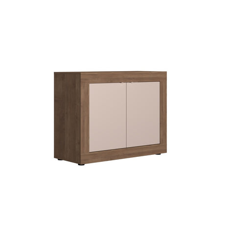 Selene 2 Door Cashmere & Mercure Oak Sideboard - FurniComp