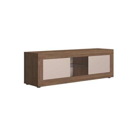 Selene 2 Door Cashmere & Mercure Oak TV Unit - FurniComp