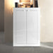 Selene 2 Door Large White Gloss Shoe Storage Cabinet - FurniComp