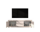 Selene Large 2 Door 2 Drawer Cashmere TV Unit - FurniComp