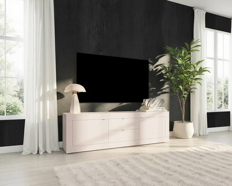 Selene Large 2 Door 2 Drawer Cashmere TV Unit - FurniComp