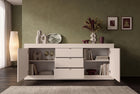 Selene 2 Door 3 Drawer Cashmere Sideboard - FurniComp