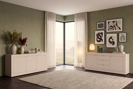 Selene 3 Door Cashmere Sideboard - FurniComp