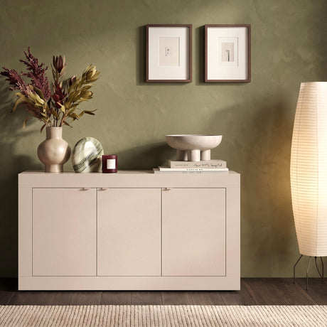 Selene 3 Door Cashmere Sideboard - FurniComp