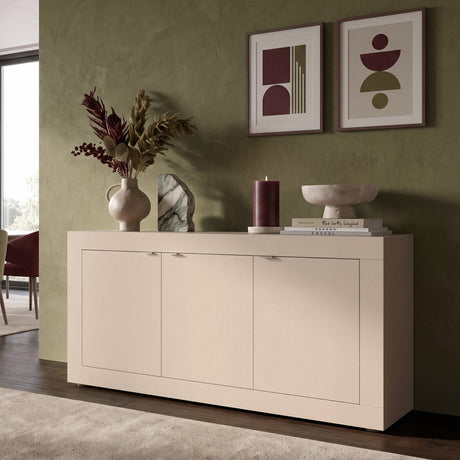 Selene 3 Door Cashmere Sideboard - FurniComp