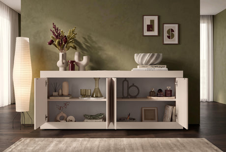 Selene 4 Door Cashmere Sideboard - FurniComp