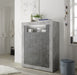 Siena 2 Door Concrete Grey and Anthracite Tall Sideboard/Highboard - FurniComp