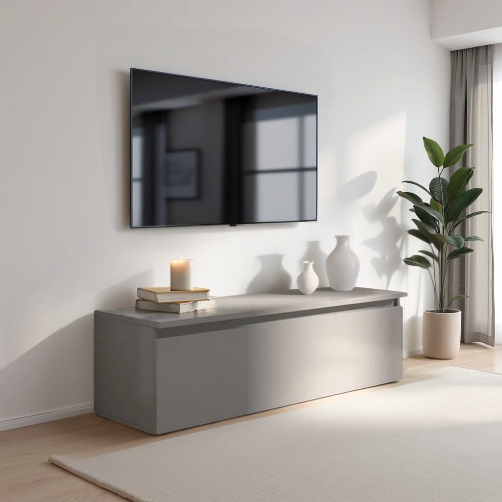 Combo 138cm 1 Drawer TV Unit - Slate Grey COM-01-04 - FurniComp