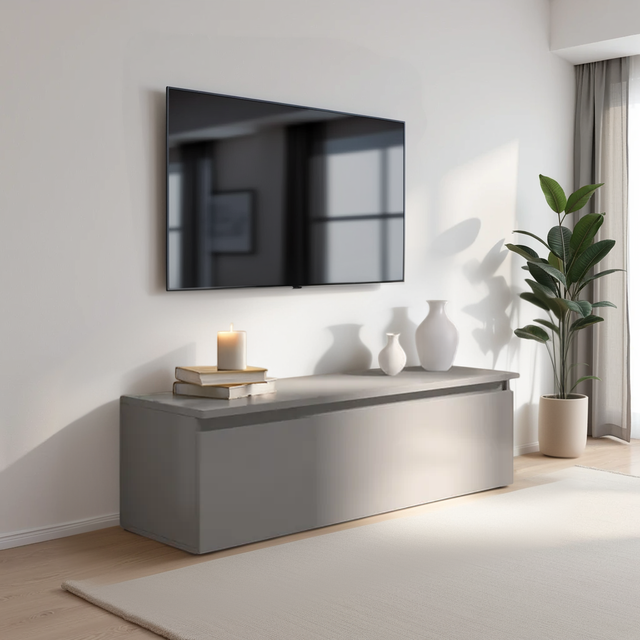 Combo 138cm 1 Drawer TV Unit - Slate Grey COM-01-04 - FurniComp