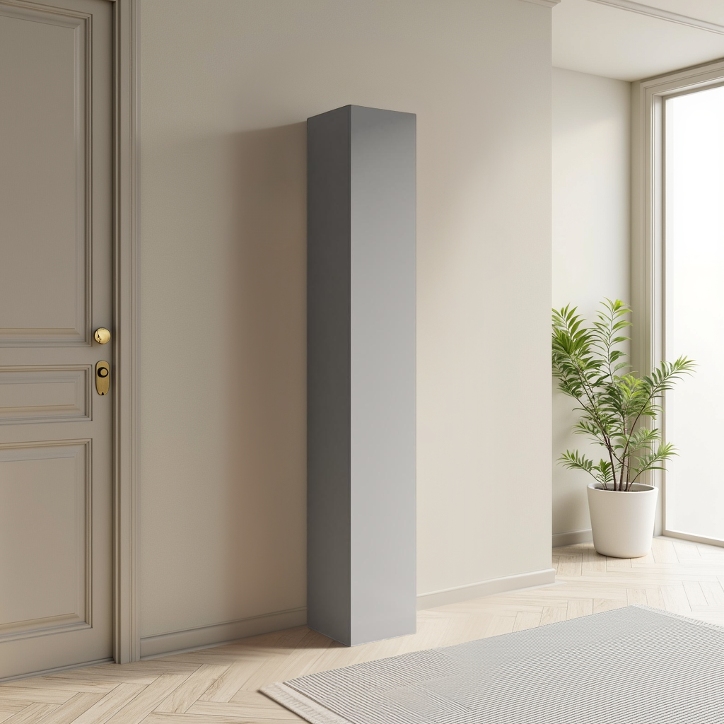 Combo 28cm Slim Multipurpose Storage Cupboard - Slate Grey COM-10-04 - FurniComp