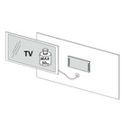 Combo Media Wall Entertainment Unit - Cadiz Oak & White Marble Effect - FurniComp