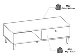 Theo 1 Drawer Oak Rattan style Coffee Table - FurniComp