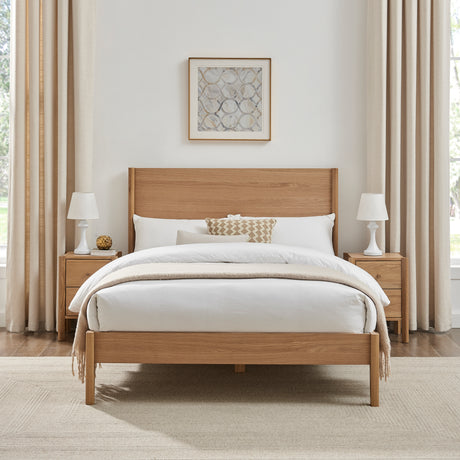 Theo Wooden Oak Bed Frame - FurniComp