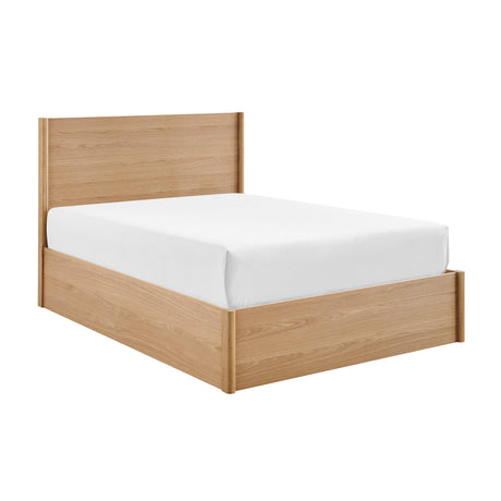 Theo Wooden Oak Storage Bed Frame - FurniComp