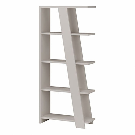 Turin 70cm 5 Tier Ladder Bookcase- Sand - FurniComp