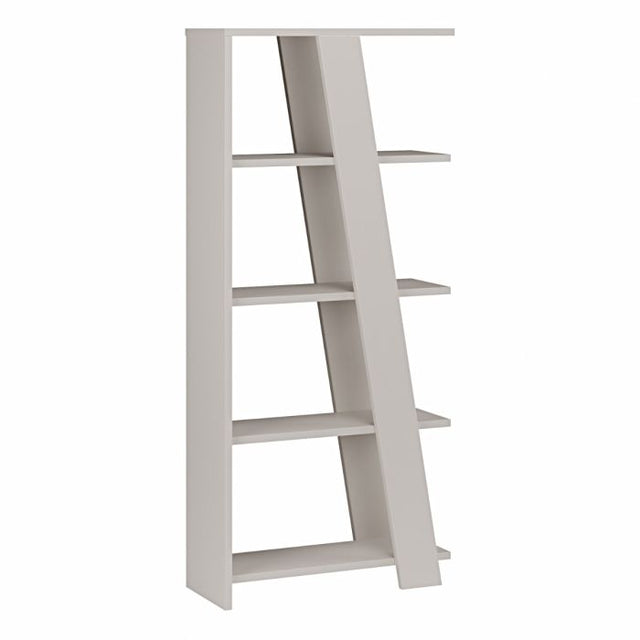 Turin 70cm 5 Tier Ladder Bookcase- Sand - FurniComp