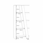 Turin 70cm 5 Tier Ladder Bookcase- Taupe - FurniComp